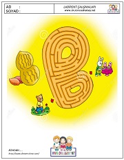 okul öncesi labirent bulmacai çalışma sayfaları